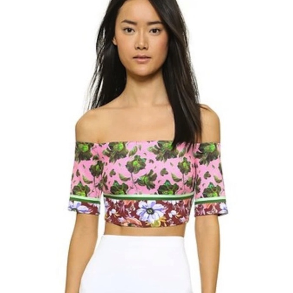 Clover Canyon Floral Collage Crop Top